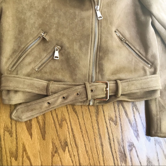 🔴SOLD🔴 Suede Moto Jacket - Picture 4 of 8